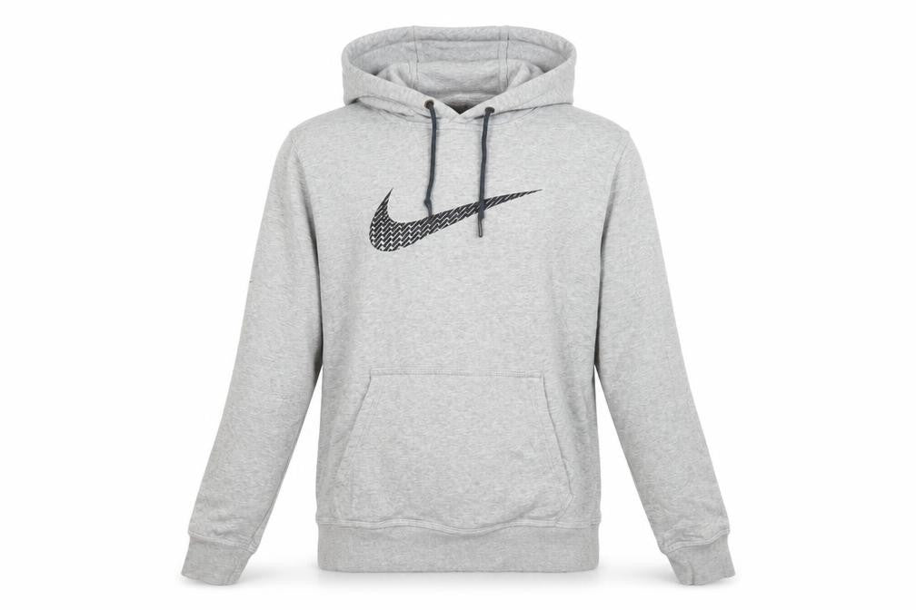 Front view of Nike Men's Grey Pullover Hoodie S