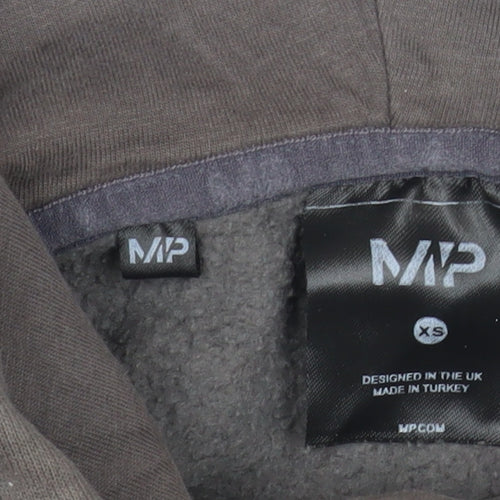 MP Unisex Adults Grey Pullover Hoodie XS