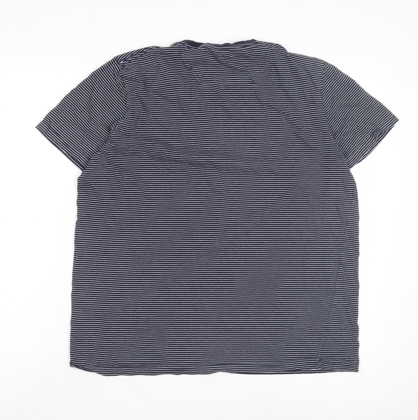 Joules Women's Blue Striped Crew Neck T-Shirt L