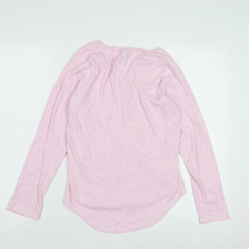 Joules Pink Henley Long Sleeve Top for Women Size 14