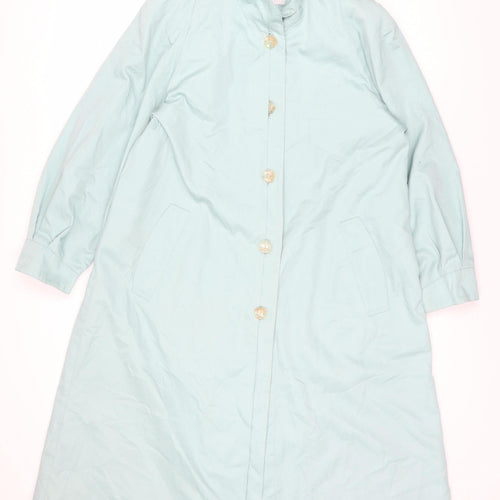 Four Seasons Women's Blue Trench Coat, Size 12
