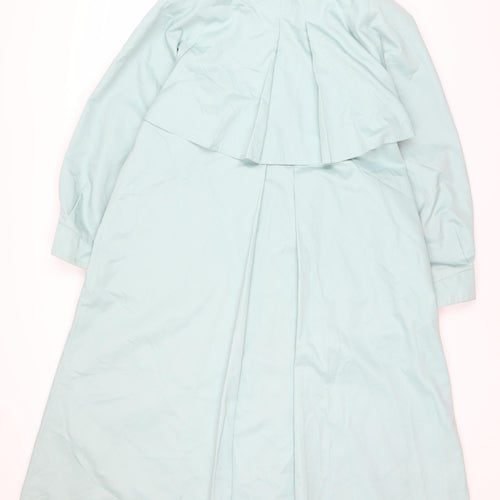 Four Seasons Women's Blue Trench Coat, Size 12