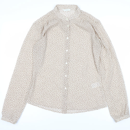Marks and Spencer Women's Brown Button-Up Shirt UK 10