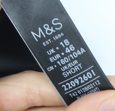 Marks and Spencer Women's Black Sleeveless Short Dress
