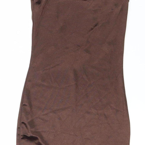 DIVIDED Brown Sleeveless Women’s Dress XS