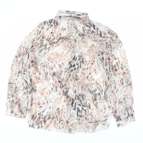 Lipsy Women's Multicoloured Animal Print Blouse Size 10