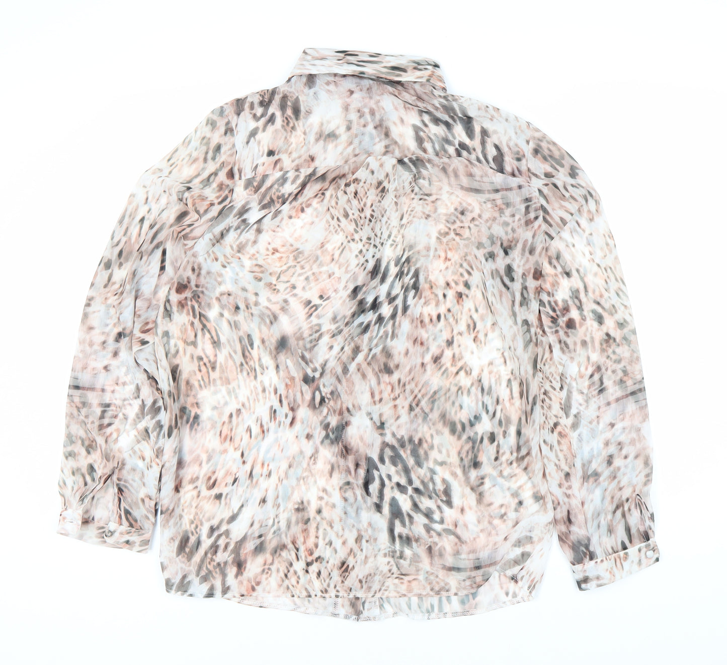 Lipsy Women's Multicoloured Animal Print Blouse Size 10