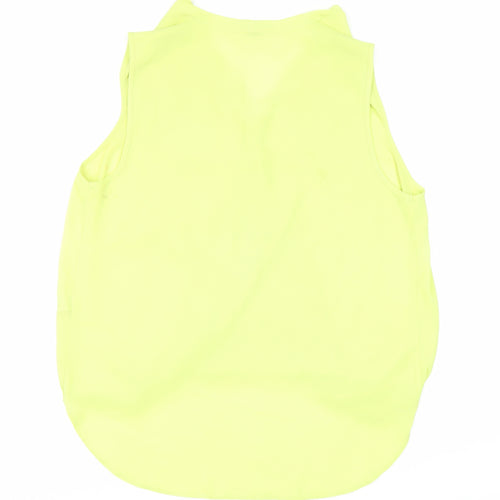 Red Herring Women's Yellow Wrap Blouse Size 14