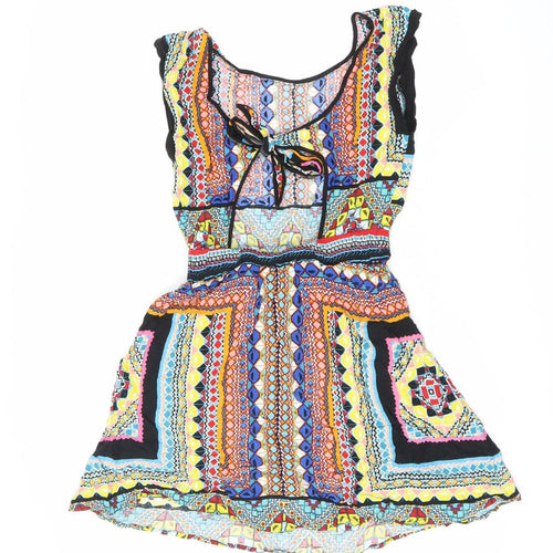 Warehouse Women’s Multicoloured A-Line Dress Size 6