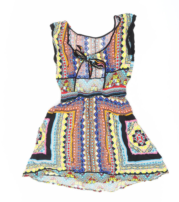 Warehouse Women’s Multicoloured A-Line Dress Size 6