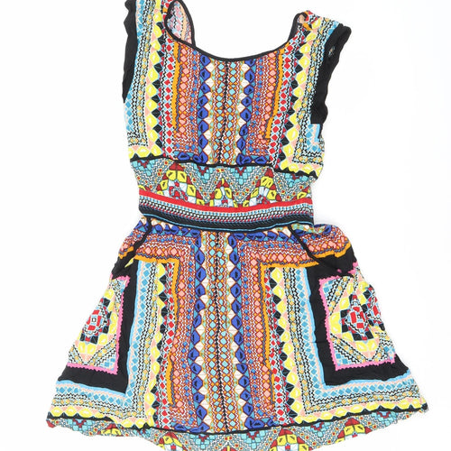 Warehouse Women’s Multicoloured A-Line Dress Size 6