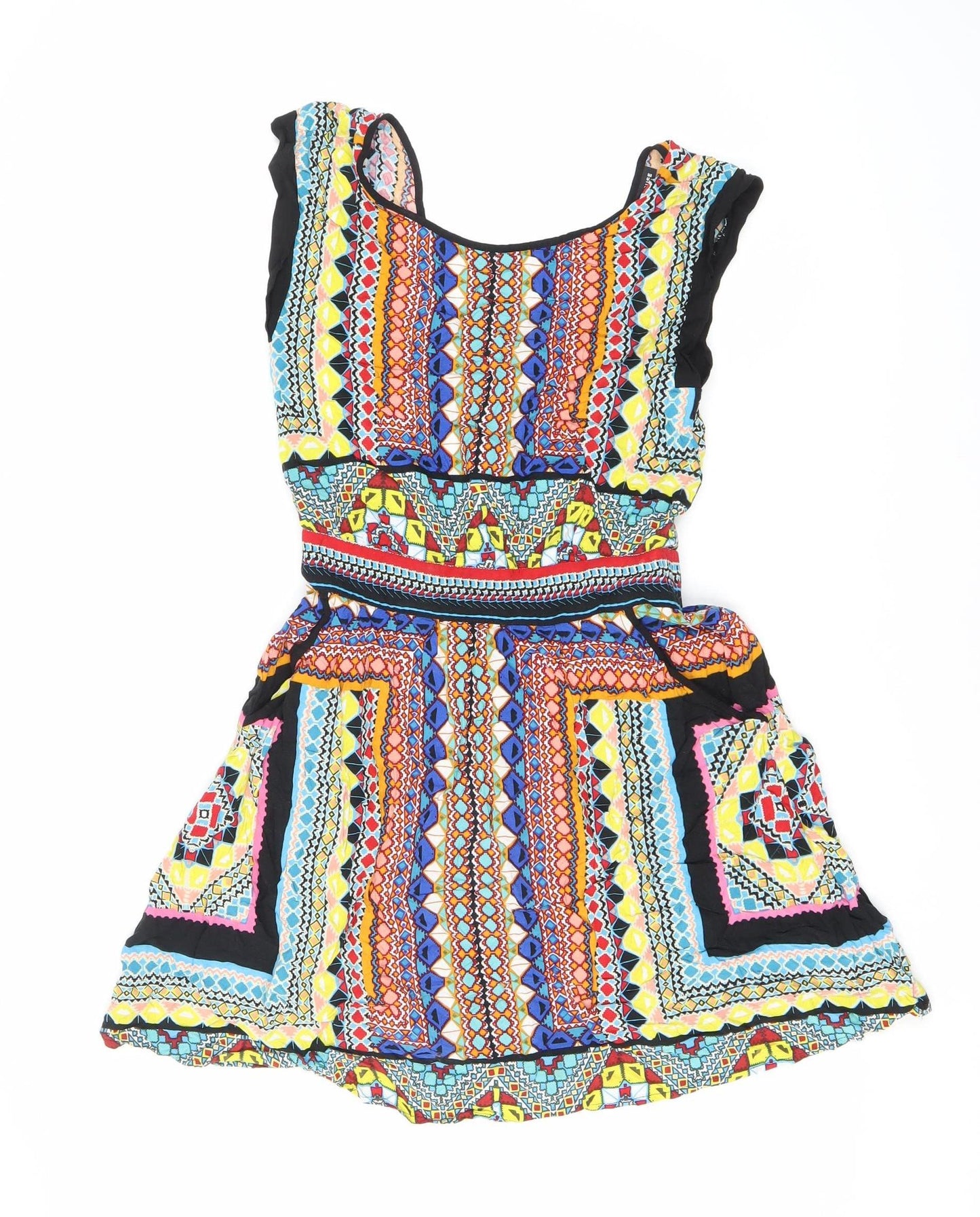 Warehouse Women’s Multicoloured A-Line Dress Size 6