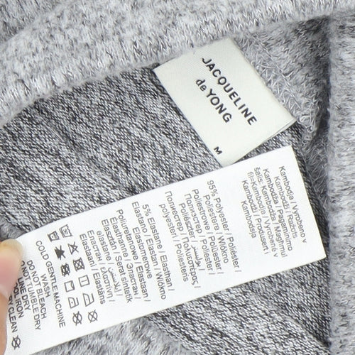 Jacqueline de Yong Women's Grey Knit Dress M
