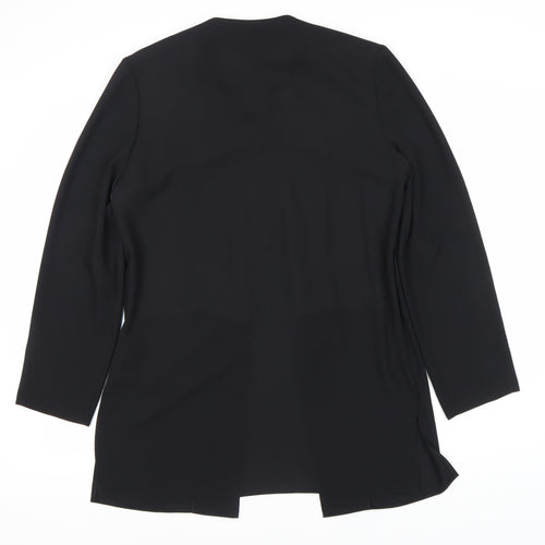Bassin Women's Black Mid-Length Formal Jacket Size 12