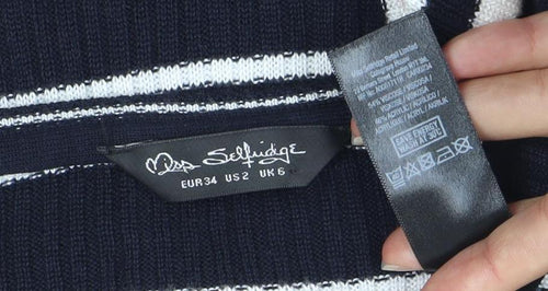 Joe Fresh Women's Multicoloured Stripe Scoop Neck Top