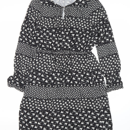 Sandwich Women's Black Animal Print Dress Size 6