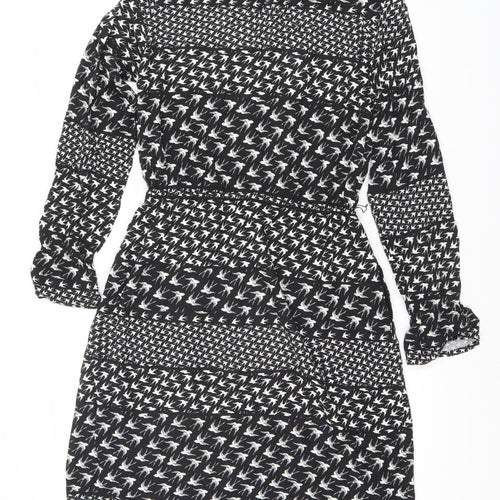 Sandwich Women's Black Animal Print Dress Size 6