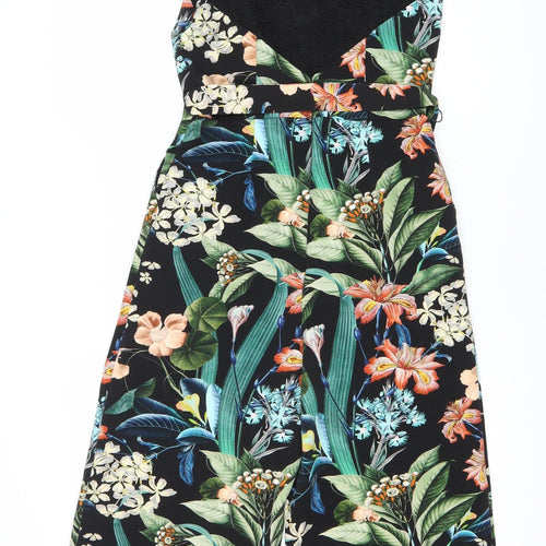 Oasis Women's Multicoloured Floral Jumpsuit UK 8