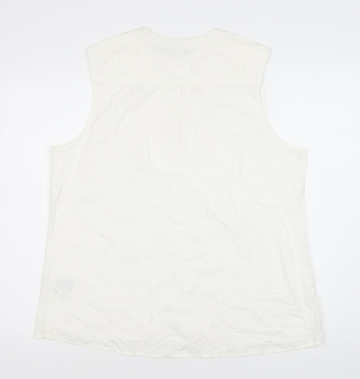 Mountain Warehouse Women's White Sleeveless Top Size 20
