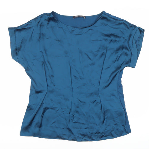 Marks and Spencer Blue Women's Short Sleeve Top