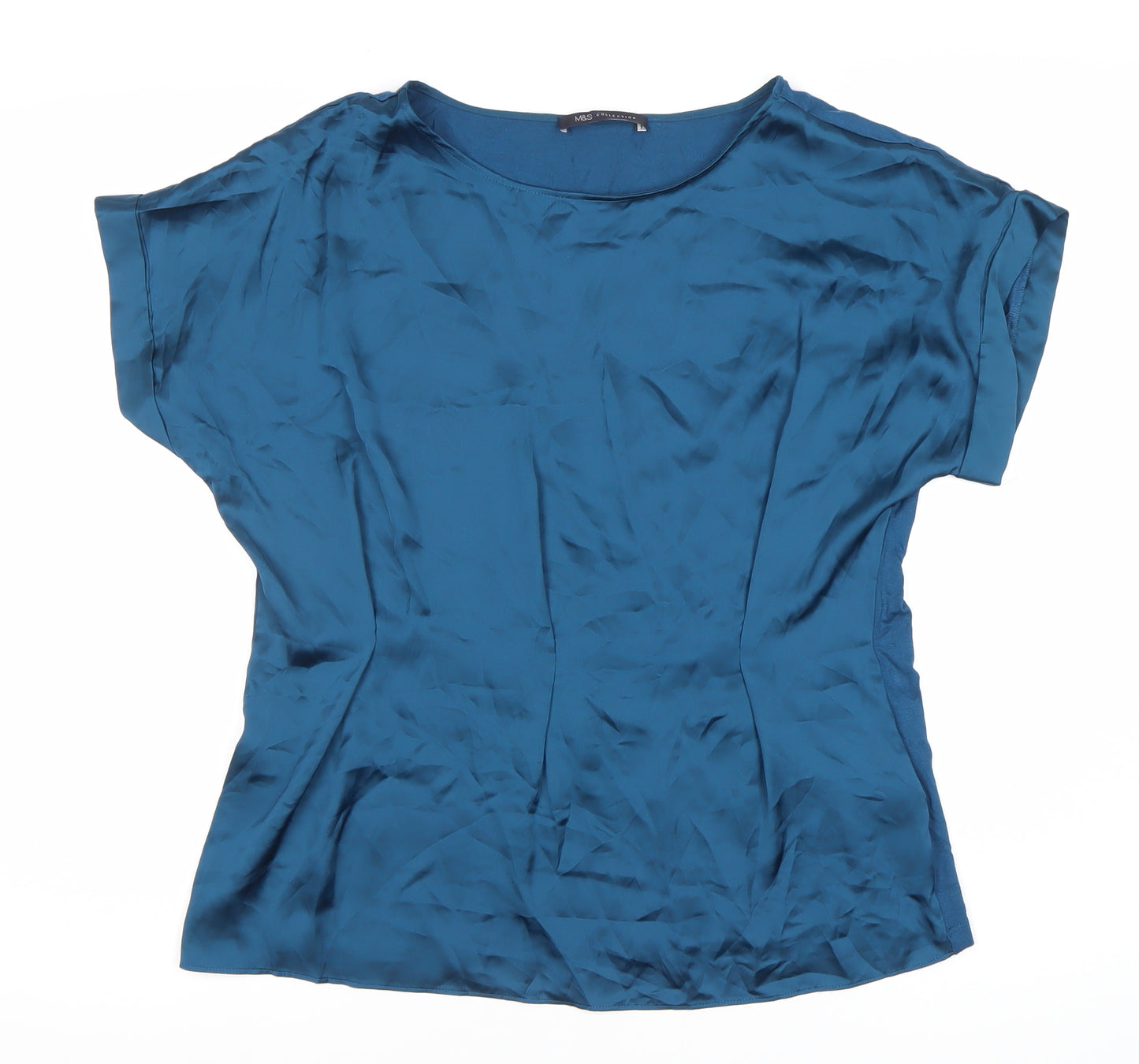 Marks and Spencer Blue Women's Short Sleeve Top