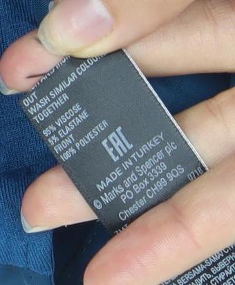 Marks and Spencer Blue Women's Short Sleeve Top