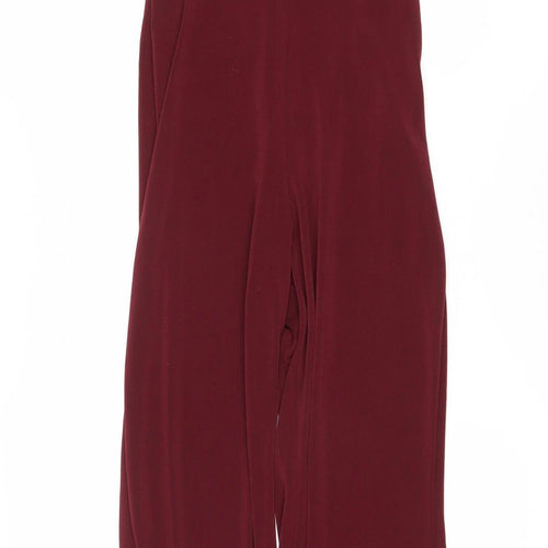 Bershka Women's Red Sleeveless Jumpsuit - Size S