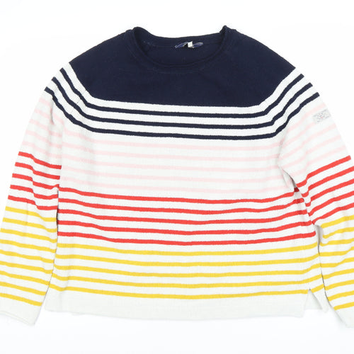 Joules Knitwear Women's Multicoloured Stripe Pullover, Size 14