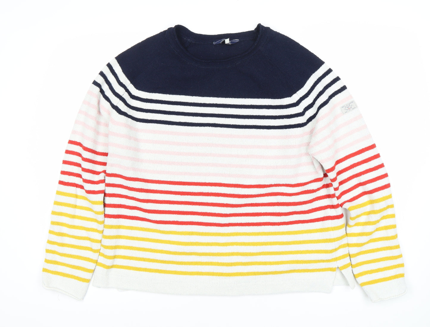 Joules Knitwear Women's Multicoloured Stripe Pullover, Size 14