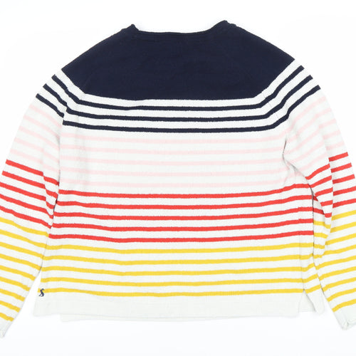 Joules Knitwear Women's Multicoloured Stripe Pullover, Size 14