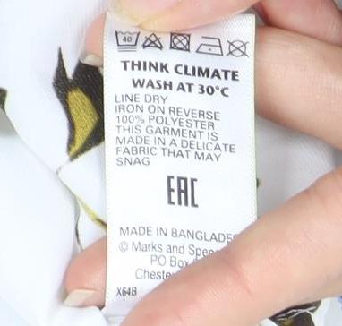 Marks and Spencer Women's Floral Blouse, Size 12