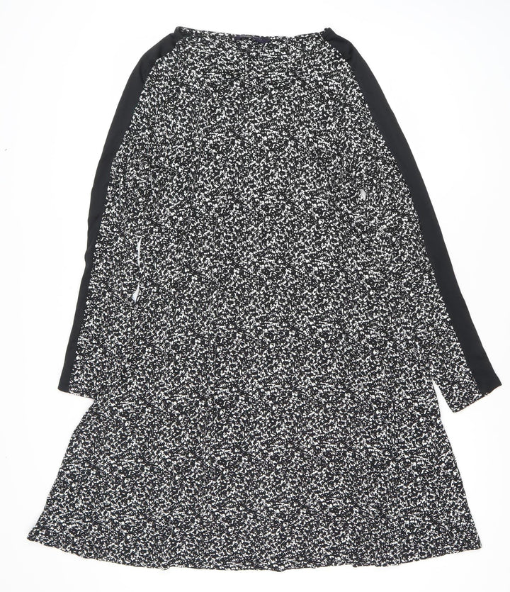 Marks and Spencer Women's Black Woven Dress, Size 14