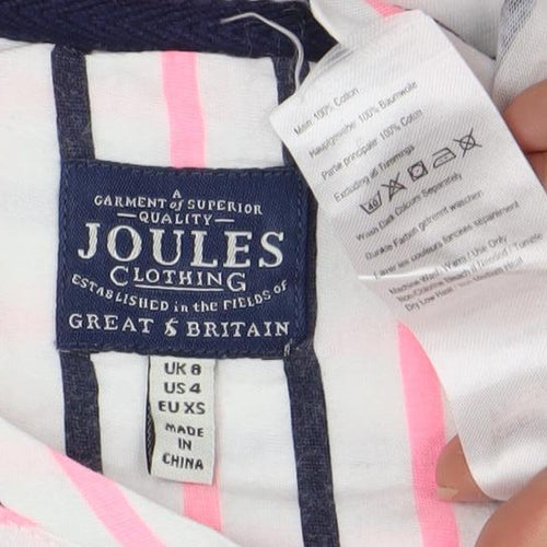 Joules Women's Multicoloured Striped T-Shirt 2XS
