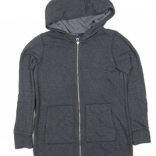 Gap Women's Grey Full Zip Hoodie Size S