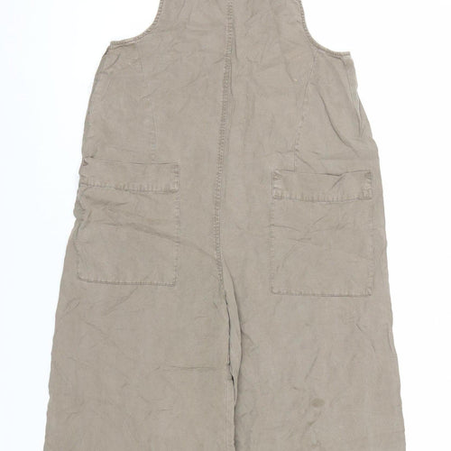 Pull & Bear Women's Brown Dungaree, Size 4, Casual Style