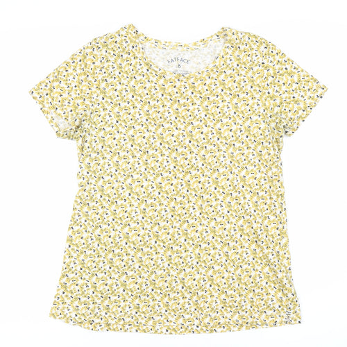 FatFace Women's Multicoloured Floral T-Shirt Size 8