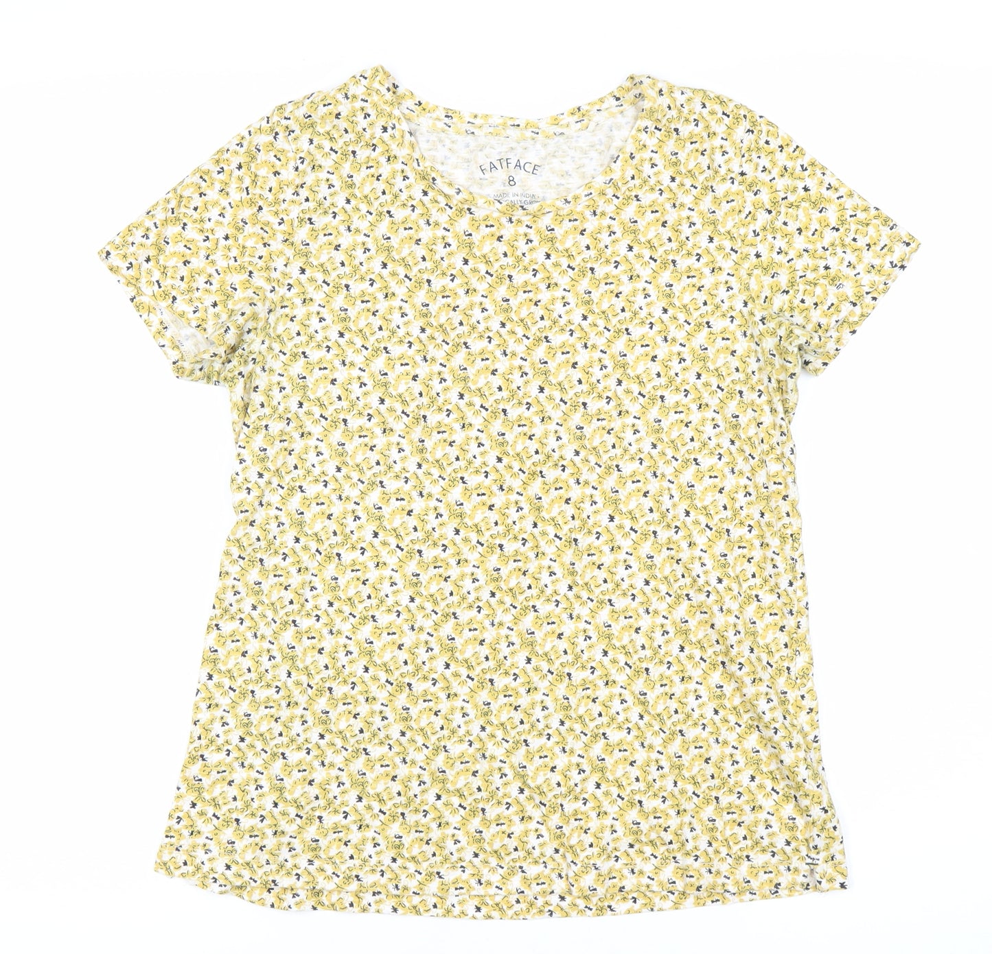 FatFace Women's Multicoloured Floral T-Shirt Size 8