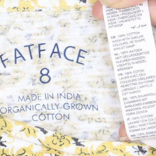 FatFace Women's Multicoloured Floral T-Shirt Size 8