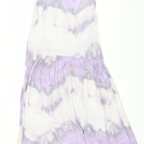 Warehouse Women's Purple Tie Dye Strappy Dress