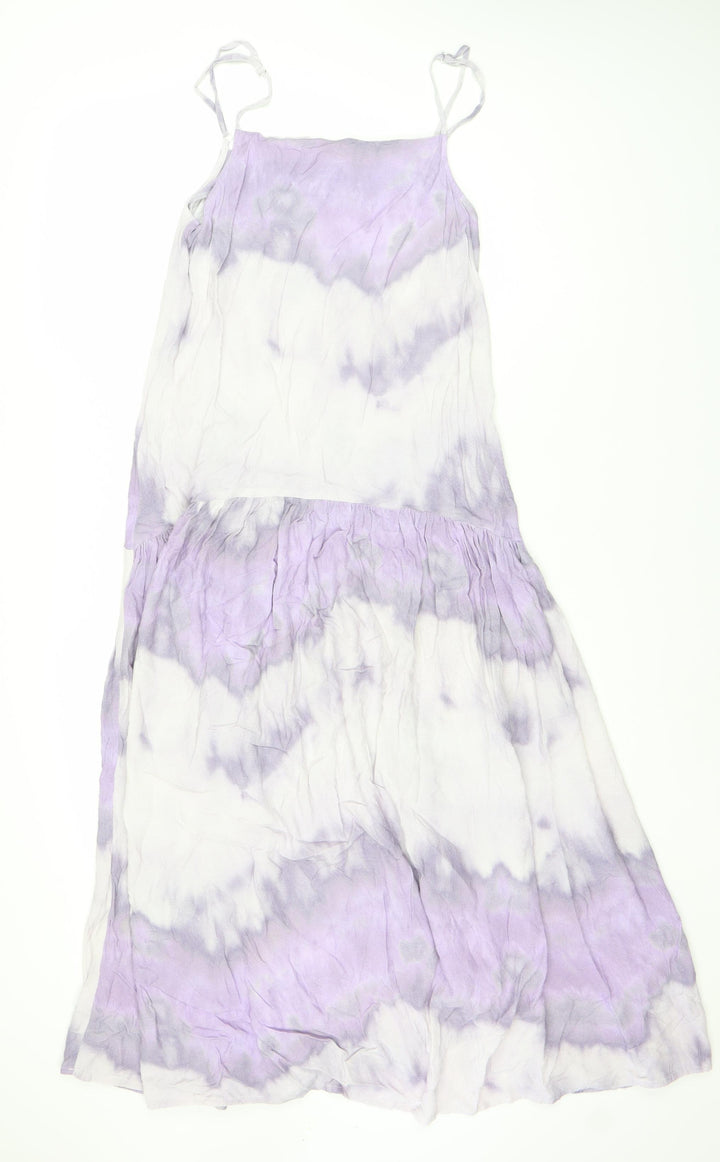 Warehouse Women's Purple Tie Dye Strappy Dress
