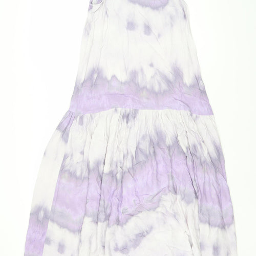 Warehouse Women's Purple Tie Dye Strappy Dress