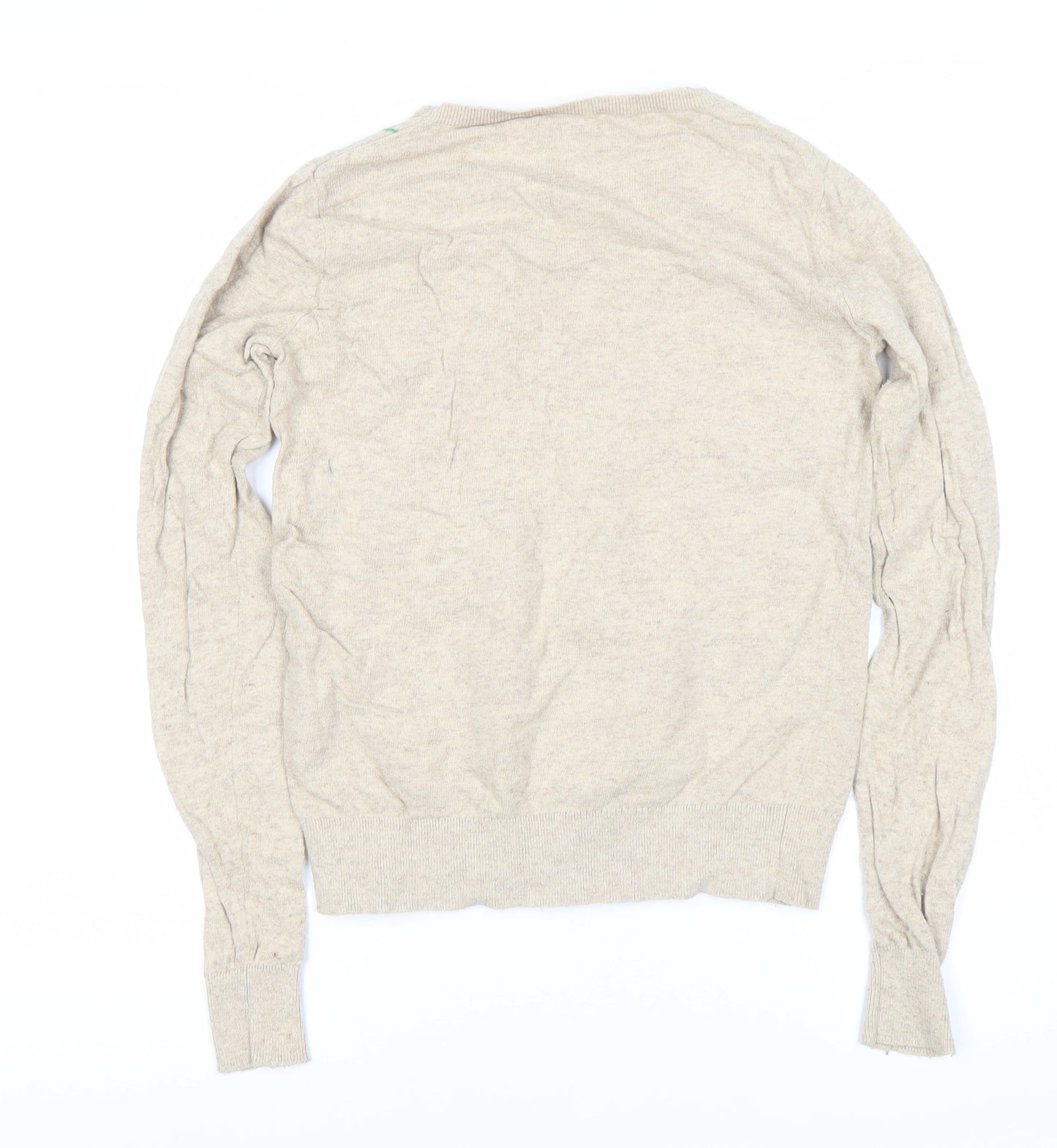 Cath Kidston Women's Beige Floral Knit Jumper XS