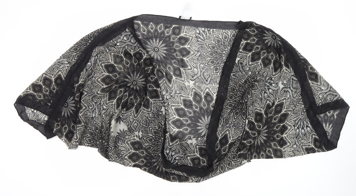 Warehouse Women's Kimono Black & White Floral