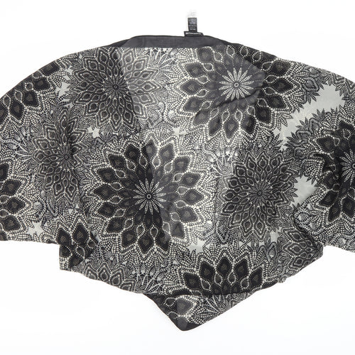 Warehouse Women's Kimono Black & White Floral