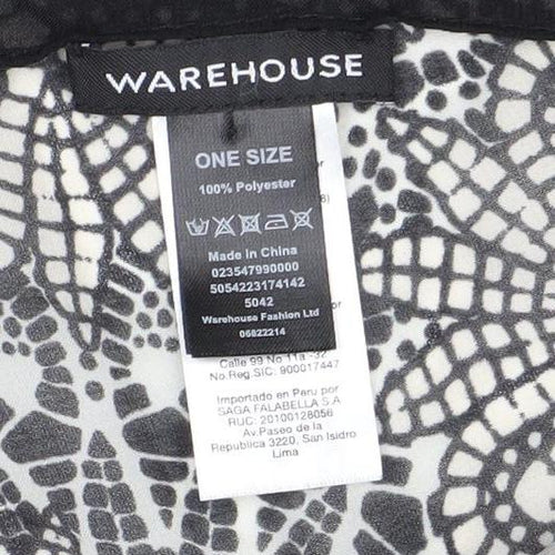 Warehouse Women's Kimono Black & White Floral