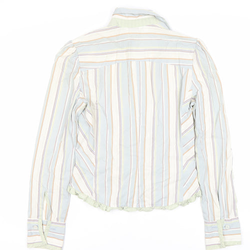 MNG Women's Multicoloured Striped Blouse Size 16