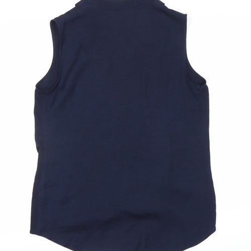 Paraphrase Women’s Blue Wrap Blouse Size 12 Sleeveless