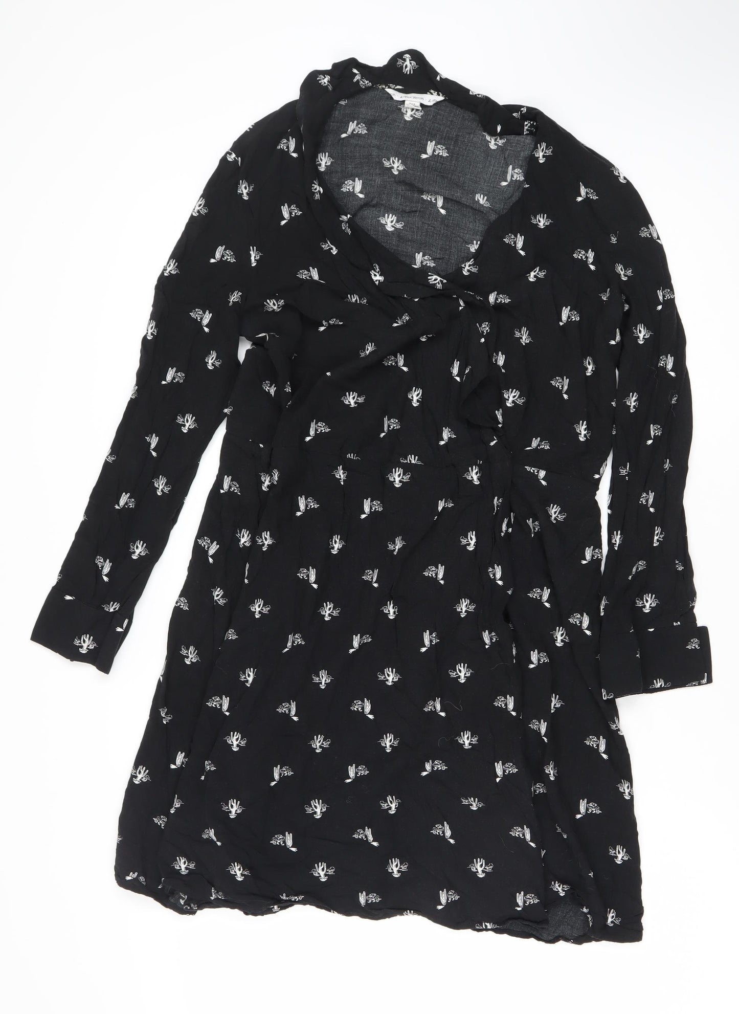 & Other Stories Women's Black Long Sleeve Dress, Size 10