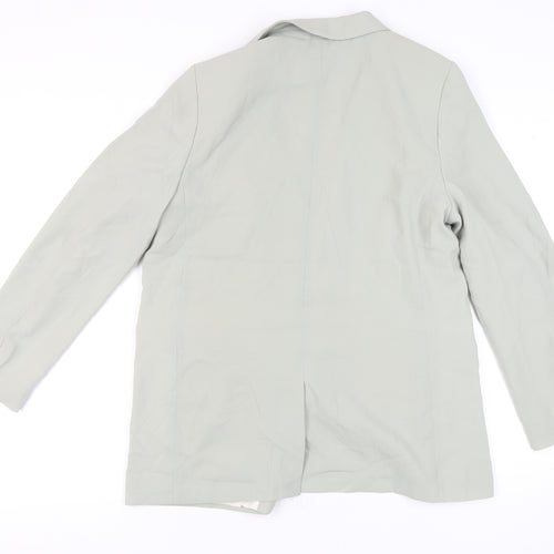 H&M Women's Green Blazer M - Smart Casual Style