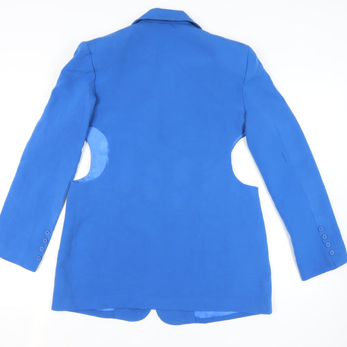 PrettyLittleThing Women's Blue Blazer UK 8